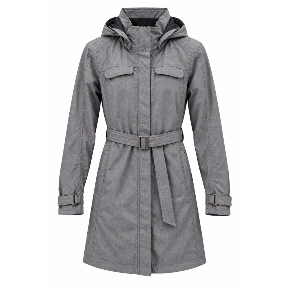 REI Elements La Selva Women’s Rain Trench Coat Grey - L